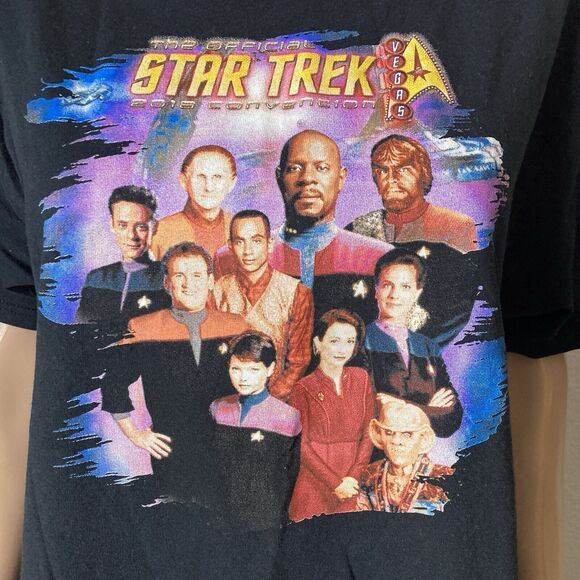 RARE Official Star Trek 2018 las vegas convention T-shirt Mens Large - Picture 6 of 8